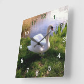 動物 スクエア壁時計 (傾斜)