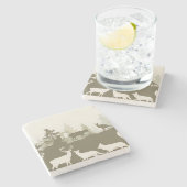 動物 ストーンコースター (横)