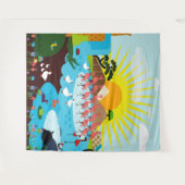 動物 タペストリー (正面(横))