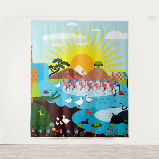 動物 タペストリー (正面)