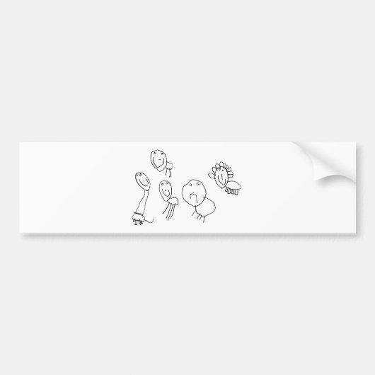 動物 バンパーステッカー (正面)