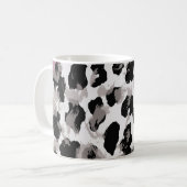 動物，ヒョウの質感の背景抽象，アフリカ， コーヒーマグカップ (正面左)