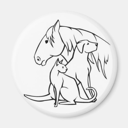 動物 マグネット (正面)