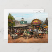 動物 – ヤギ – Coney Island NY - Kid rides 1904 ポストカード (正面/裏面)