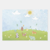 動物 ラッピングペーパーシート (正面)