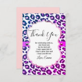 動物、動物のプリント、ヒョウ、チーター、ありがとう 招待状 (正面/裏面)