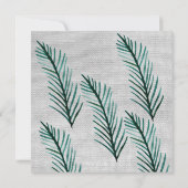 動物,植物素朴,花嫁の結婚カード 招待状 (裏面)