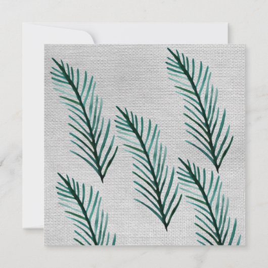 動物,植物素朴,花嫁の結婚カード 招待状 (裏面)