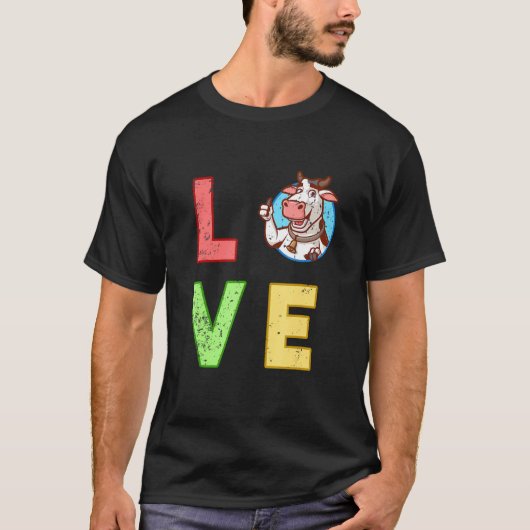 動物 牛 Tシャツ (正面)