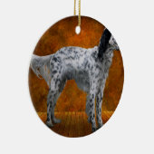 動物 – 犬 – 英語のセッター セラミックオーナメント (右)