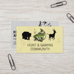 動物/狩り/ゲーム 名刺