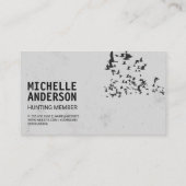 動物/狩り/ゲーム 名刺 (裏面)