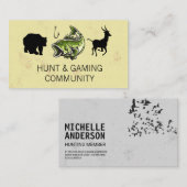 動物/狩り/ゲーム 名刺 (正面/裏面)
