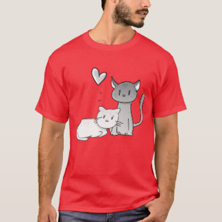 動物 猫 ネコ 愛 カップル 女子 Tシャツ