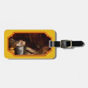 動物 - 猫 - 楽しいバケツ ラゲッジタグ