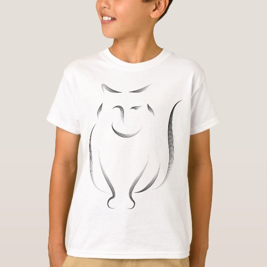 動物 – 猫 Tシャツ (正面)