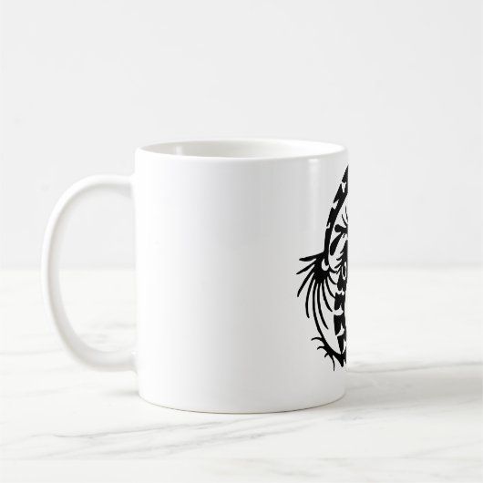 動物,獣,円 コーヒーマグカップ (左)