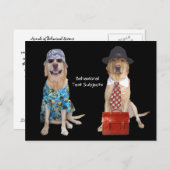 動物/研究室/犬の動作勉強 ポストカード (正面/裏面)