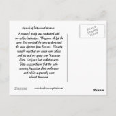 動物/研究室/犬の動作勉強 ポストカード (裏面)