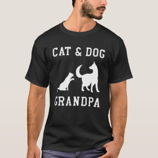 動物 祖父母の日 パウ 愛 犬 猫 子猫 パパ ママ Tシャツ