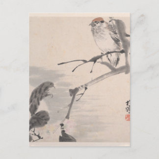 動物、花と鳥 – 連毅 ポストカード