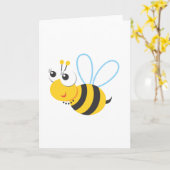 動物-蜂 カード (黄色い花)