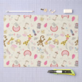 動物 赤ちゃん 寝室用品 薄葉紙 (クラフト)