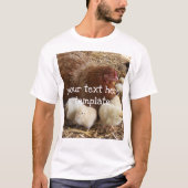 動物,雛,鶏肉,農場,かわいい,鳥,ベビー Tシャツ (正面)
