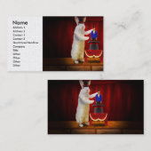 動物 – 魔法ウサギ 名刺 (正面/裏面)