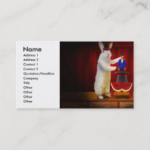 動物 – 魔法ウサギ 名刺