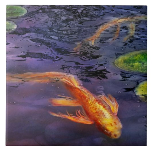 動物 - 魚 - こいっていうのは不思議なものだ タイル (正面)