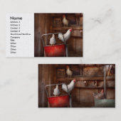 動物-鶏-はアヒルスパイです 名刺 (正面/裏面)