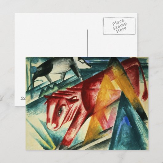 動物， 1913 ポストカード (正面/裏面)