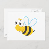 動物 – Bee ポストカード (正面/裏面)
