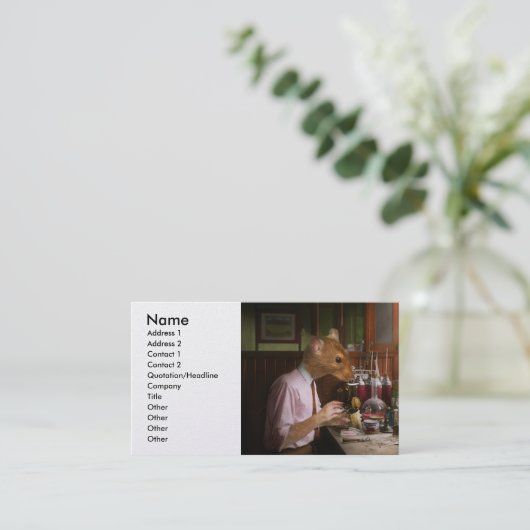 動物 – Rat - The Lab Rat 名刺 (スタンド正面)