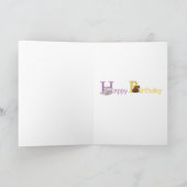 動物ABCの誕生日カード カード (内部)