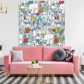 動物ABCアイ数々のゴ キャンバスプリント (インサイチュ (リビング))