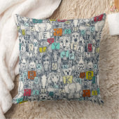 動物ABCアイ数々のゴ クッション (ブランケット)