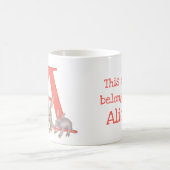 動物ABC Aはアードバークマグ用 コーヒーマグカップ (中央)