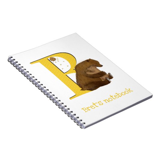 動物ABC Bはクマのノート用 ノートブック (右側)