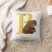 動物ABC Bはクマ用クッション クッション (ブランケット)