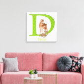 動物ABC Dはdik-dikキャンバス印刷用である キャンバスプリント (インサイチュ (リビング))