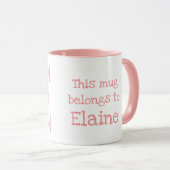 動物ABC Eは象のマグカップのためだ マグカップ (正面右)