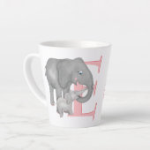 動物ABC Eは象のラテマグ用 カフェラテマグ (左アングル)
