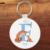 動物ABC Fはフォックスキーリング用 キーホルダー (正面)