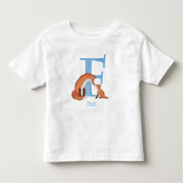 動物ABC FはフォックスTシャツ用 トドラーTシャツ