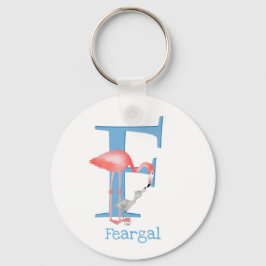 動物ABC Fはフラミンゴキーリング用 キーホルダー