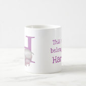 動物ABC Hはヒッポマグ用 コーヒーマグカップ (中央)