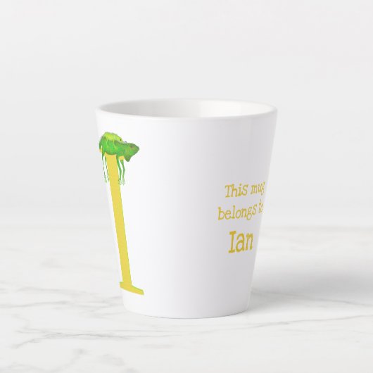 動物ABC Iはイグアナのラテマグ カフェラテマグ (正面)