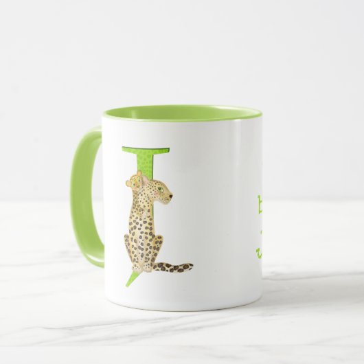 動物ABC Jはジャガーマグのためだ マグカップ (正面左)